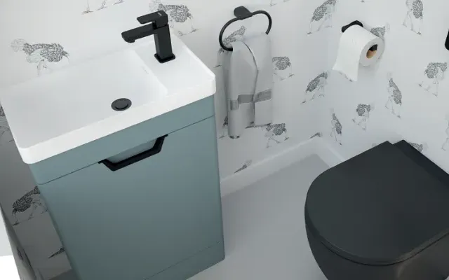 Bathroom free standing vanity unit